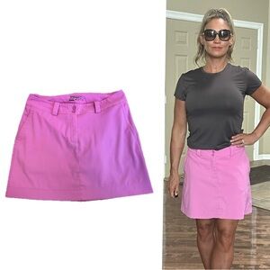 Nike Golf Tour Performance Dri-fit pink mini skirt skort Sz 8 tennis athletic